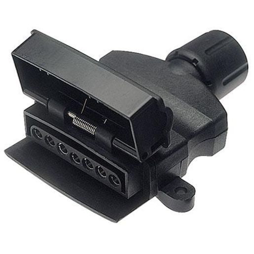 Hella Trailer Socket 7 Pin Flat - Plastic 4920