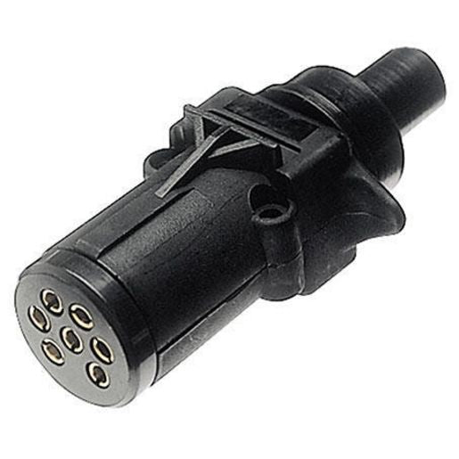Hella Trailer Plug 7 Pin Round Small - Plastic 4933