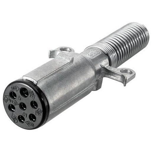 Hella Trailer Plug 7 Pin Round Large - Metal 4934