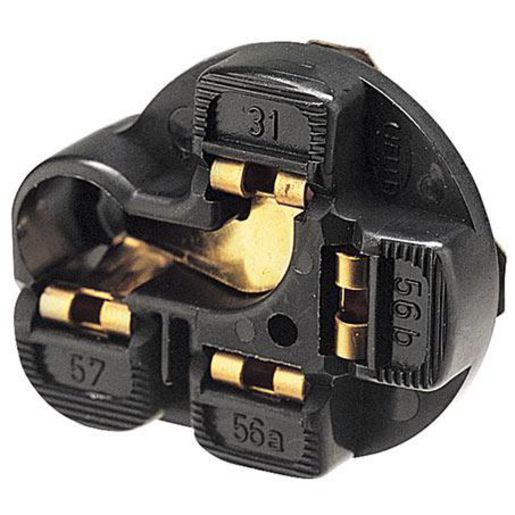 Hella Sealed Beam Adaptor w/ Front Position Lamp Globe Holder & Snap-Lock Connectors 4972