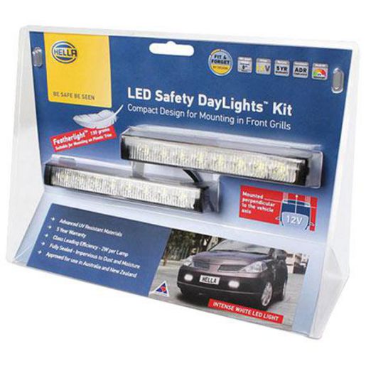 HELLA LED Safety Daylights Kit Easy Fit 12v 5636BL