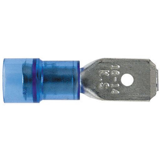 Hella Crimp Terminal Male Spade Blue 6.3Mm 10 Pce 8218