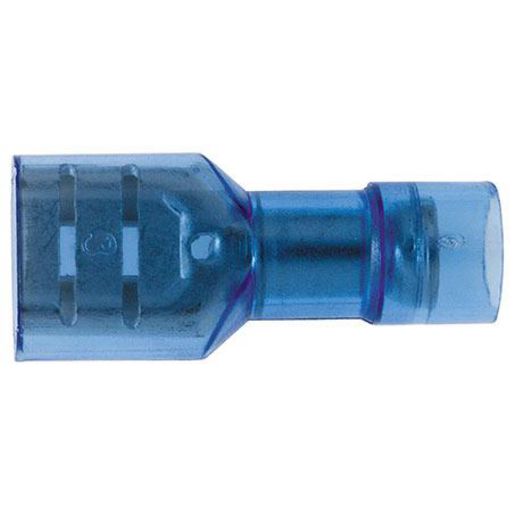 Hella Crimp Terminal Female Blade Blue Terminal Entry 6.3mm Vinyl 100 Pce 8507