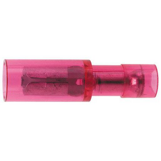 Hella Crimp Terminal Female Bullet Red Terminal Entry 4mm Vinyl 100 Pce 8527