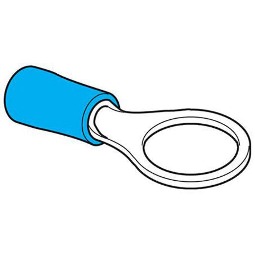 Hella Crimp Terminal Ring Blue 9.5 Vinyl 100 Pce 8537