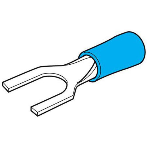 Hella Crimp Terminal Spade Blue Terminal Entry 4.3Mm Vinyl 100 Pce 8562