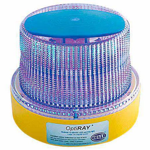 Hella LED Strobe Blue 12 To 30V Permanent Mount HM360BDIR