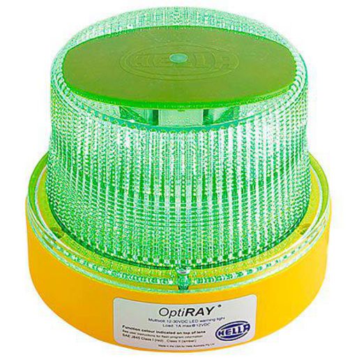 HELLA Led Strobe Green 12 To 30V Permanent Mount HM360GDIR