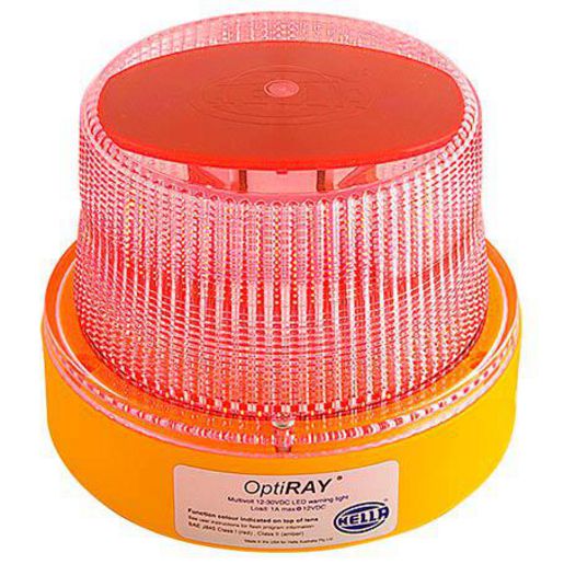 HELLA Led Strobe Red 12 To 30V Permanent Mount HM360RDIR