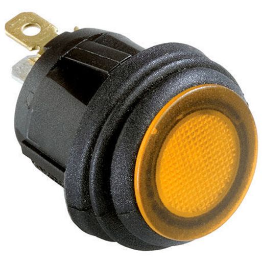 HELLA Rocker Switch On/Off Spst 24V Amber Illuminated (Contacts Rated 10A @ 24V) HM4400A