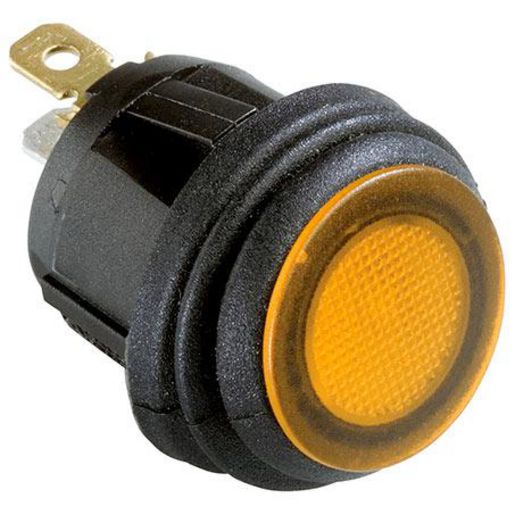 HELLA Rocker Switch On/Off Spst 24V Amber Illuminated (Contacts Rated 10A @ 24V) HM4400A