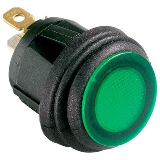 HELLA Rocker Switch On/Off Spst 24V Green Illuminated (Contacts Rated 10A @ 24V) HM4400G