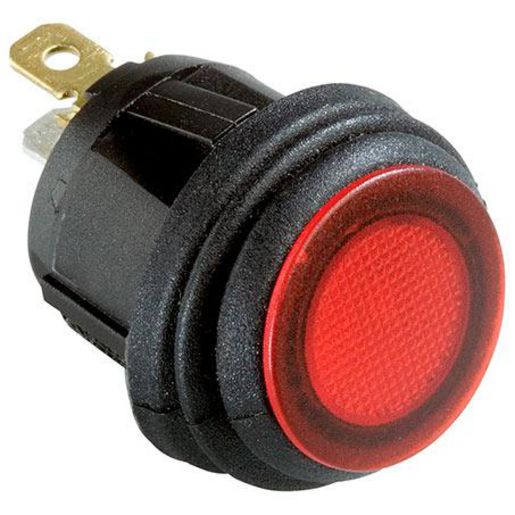 HELLA Rocker Switch On/Off Spst 24V Red Illuminated (Contacts Rated 10A @ 24V) HM4400R