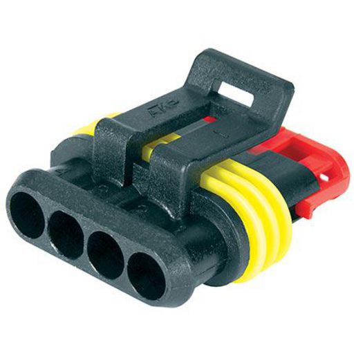 HELLA Super Seal 4 Way Plug 1 Pce HM4984-P