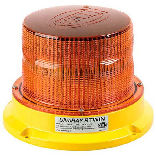 Hella LED Strobe Amber 12 To 30V Permanent Mount HM500ADIR