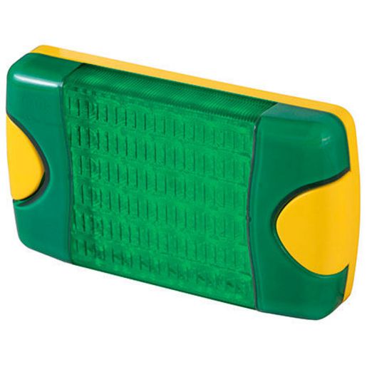 HELLA Led Strobe Green 9 To 33V Permanent Mount HM95903780D