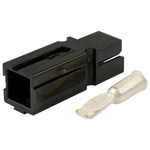 Hella Plug & Pin Power Connector Black Silver Plated Copper Contacts HMPS75S