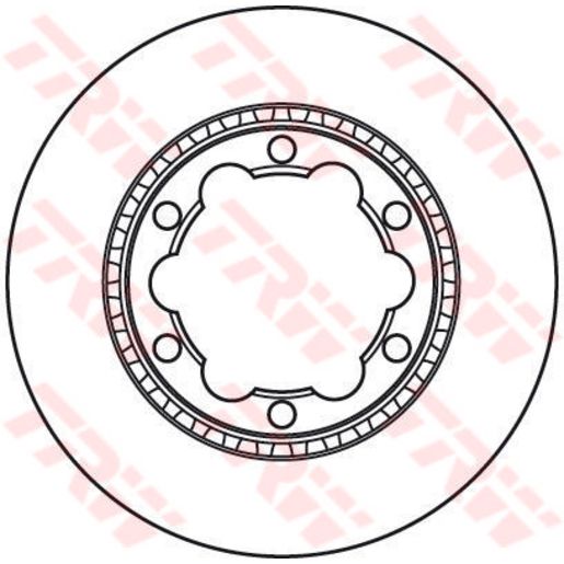 TRW Disc Brake Rotor DF4919S