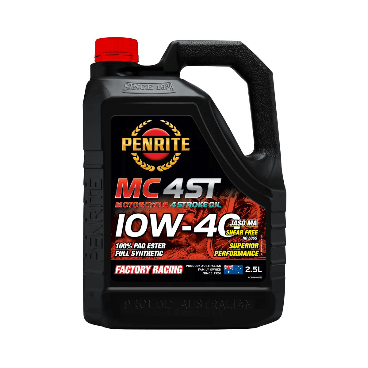 Penrite MC-4ST 4 Stroke Oil Full Synthetic 10W-40 2.5L