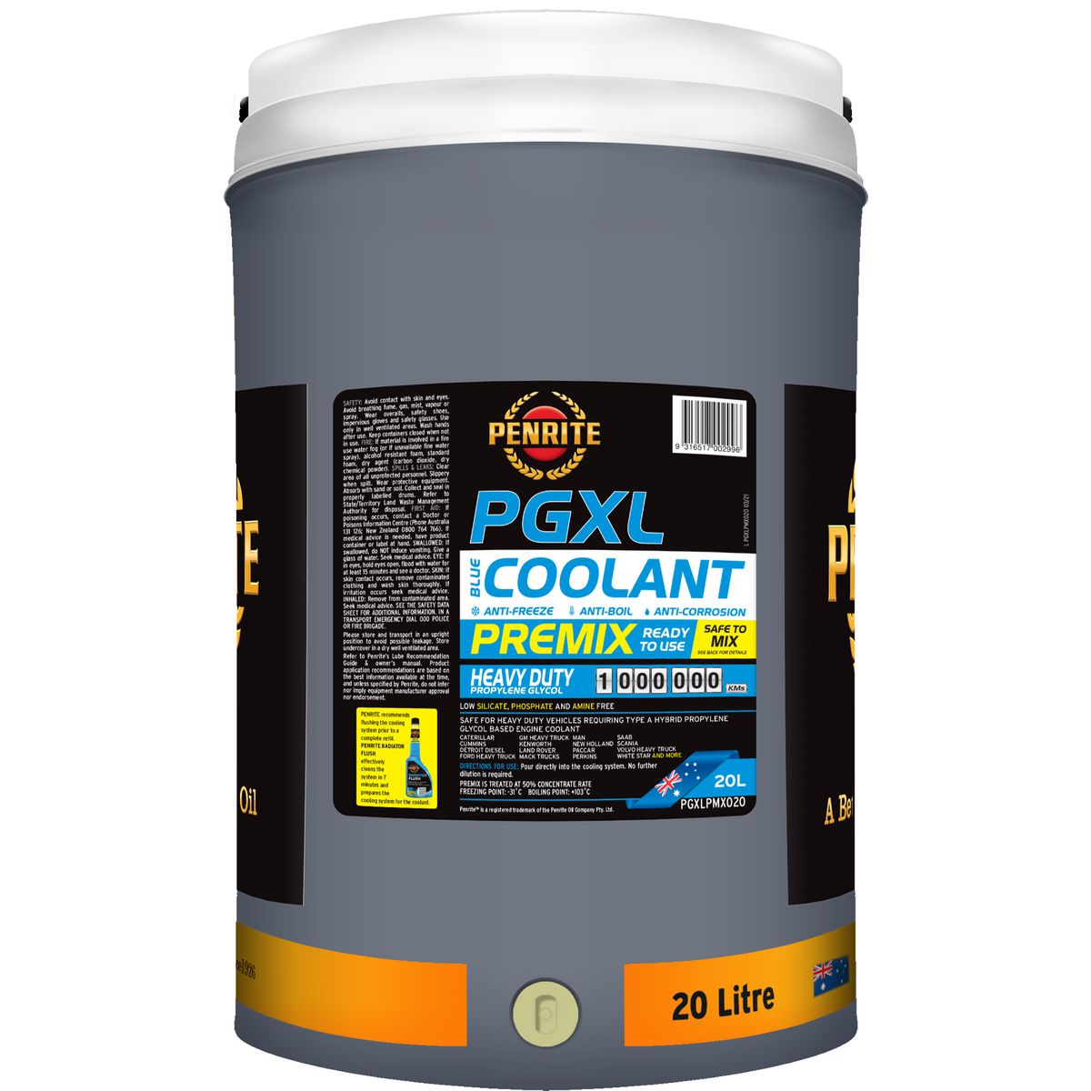 Penrite PGXL Coolant Premix 20L PGXLPMX020