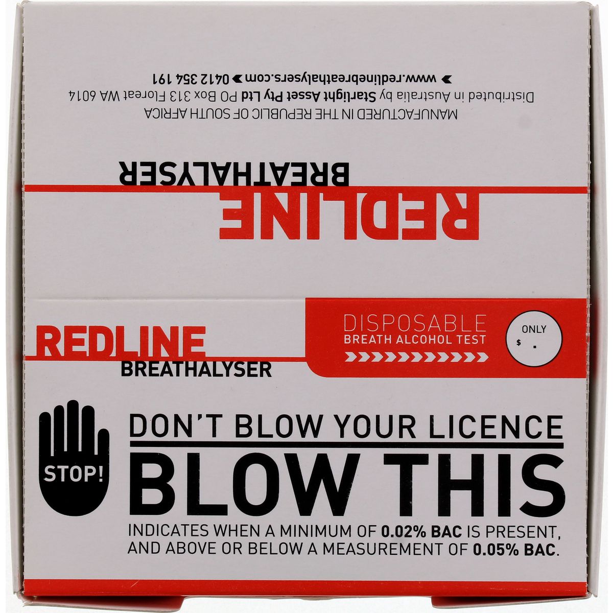 Red Line Disposable Breathalyser L003
