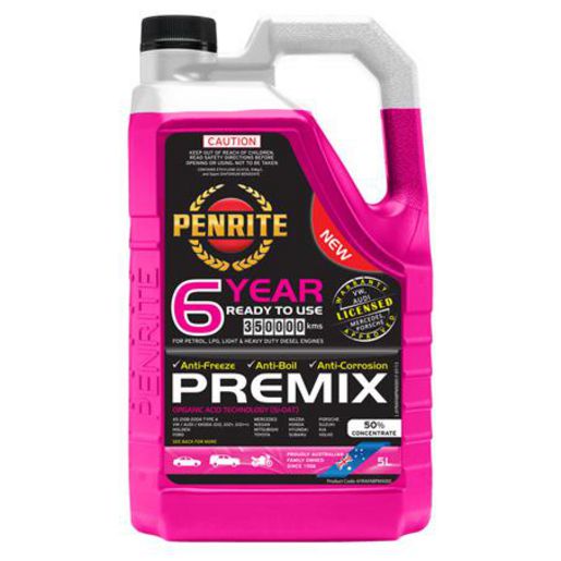 Penrite 6 Year Anti Freeze Anti Boil Coolant Premix 5Ltr 6YRAFABPMX005