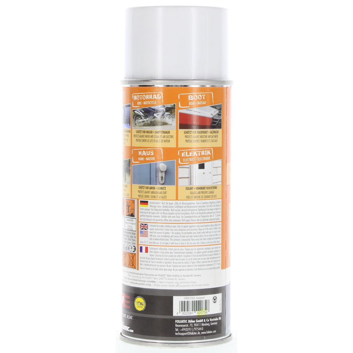 Foliatech Spray Film Aerosol 400Ml Transparent 2075