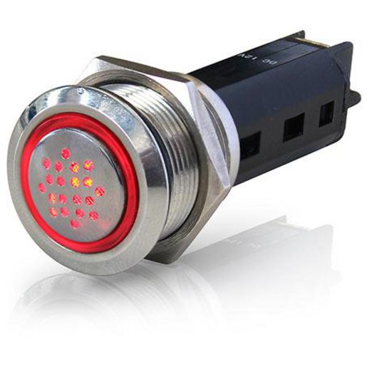 HELLA S/Steel Buzzer W/Led Ring 12V 8HG958456001