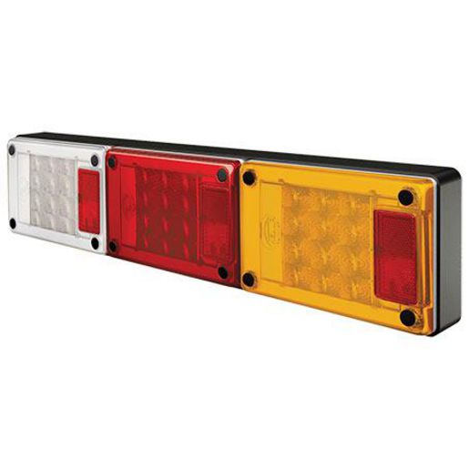 Hella Rear Triple Jumbo-S LED Combination Lamp - Stop/Tail/Indicator/Reverse 12V/24V 2431