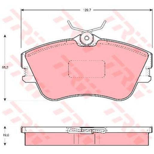 TRW Brake Pad Set GDB1092