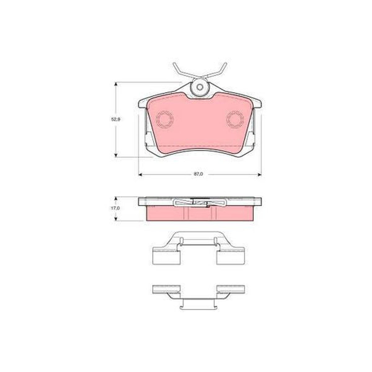 TRW Cotec Brake Pad Set GDB1416