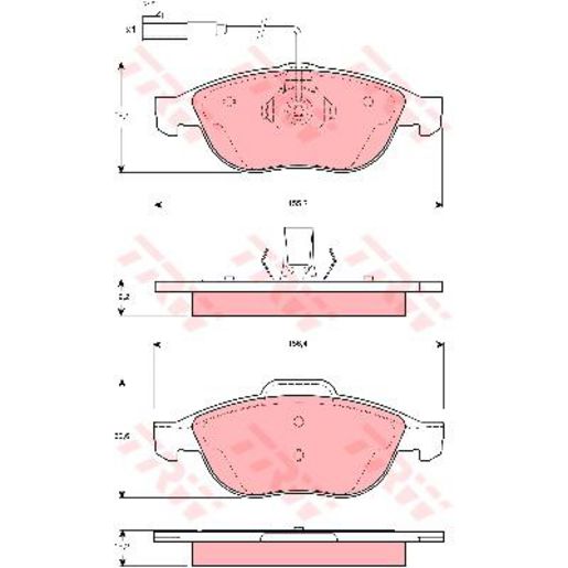 TRW Cotec Brake Pad Set GDB1444