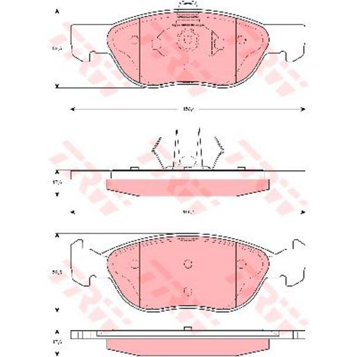 TRW Brake Pad Set GDB1487