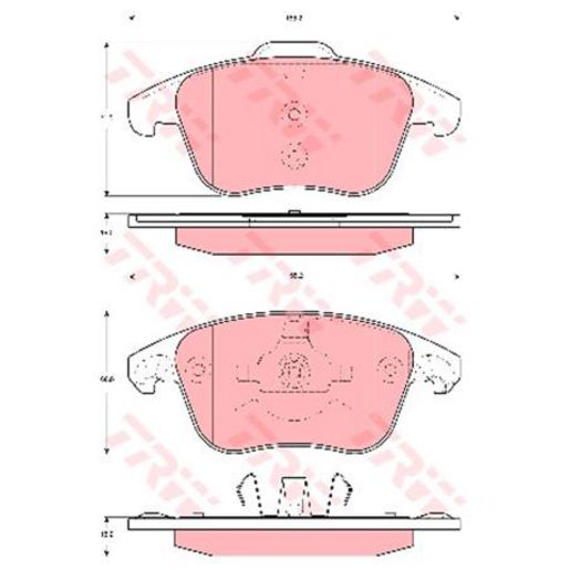 TRW Brake Pad Set GDB1691