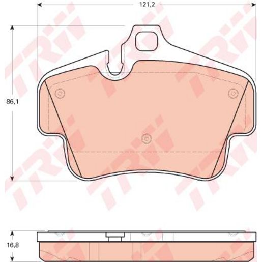 TRW Brake Pad Set GDB1758