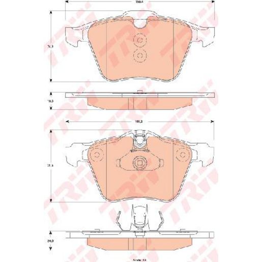 TRW Disc Brake Pad Set GDB1835