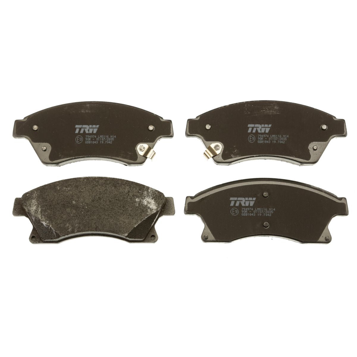 TRW DTEC Brake Pad Set Front GDB1843