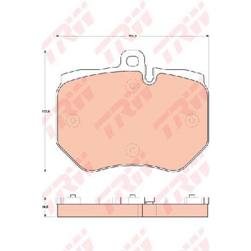 TRW Brake Pad Set GDB1848