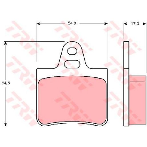 TRW Cotec Brake Pad Set Rear GDB263