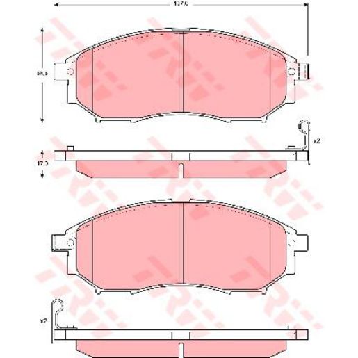 TRW Cotec Brake Pad Set Front GDB3392