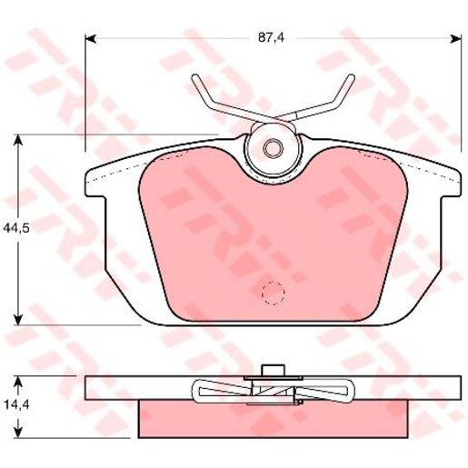 TRW Cotec Brake Pad Set GDB466