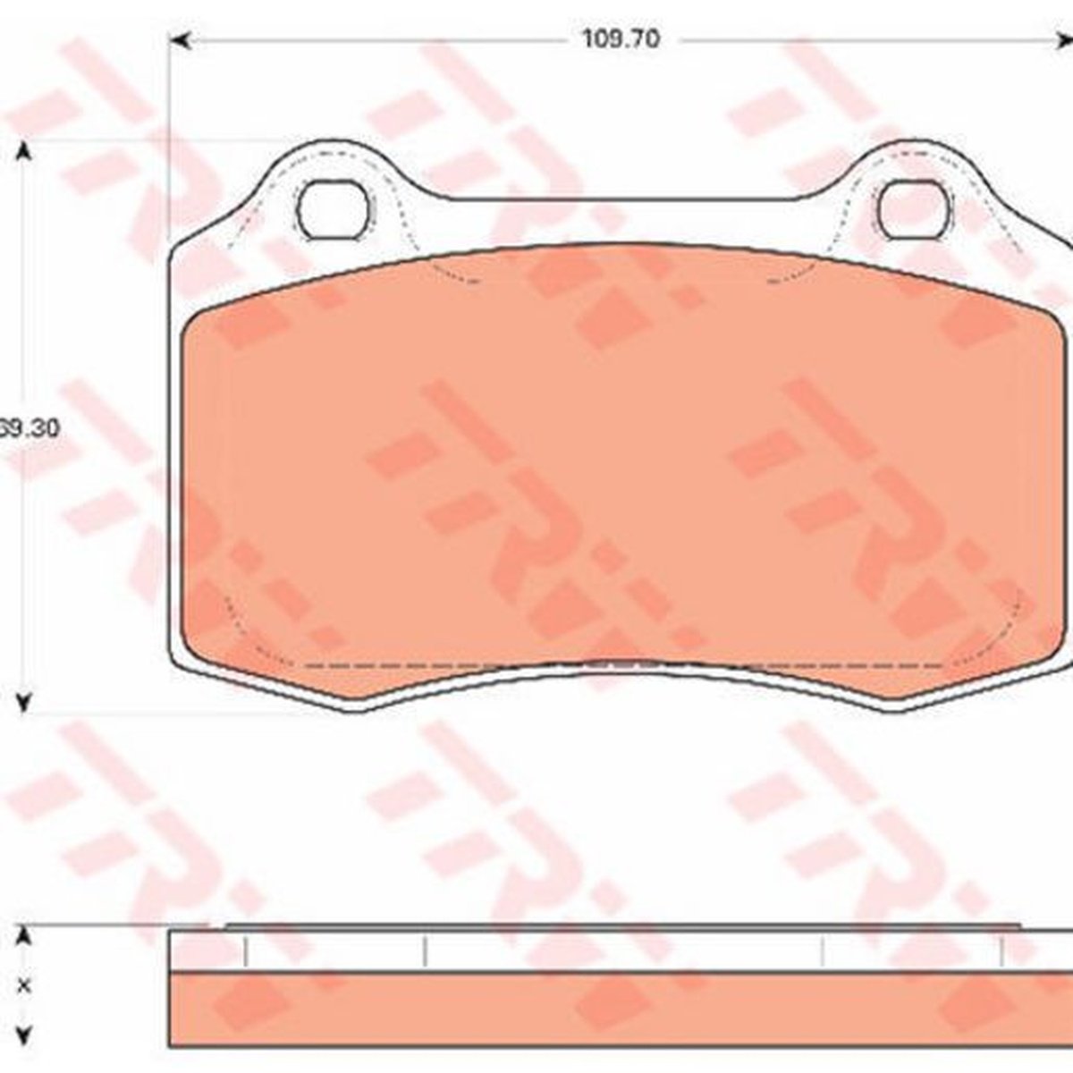 TRW Cotec Brake Pad Set Front GDB7678