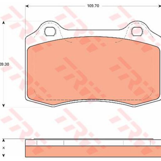 TRW Cotec Brake Pad Set Front GDB7678