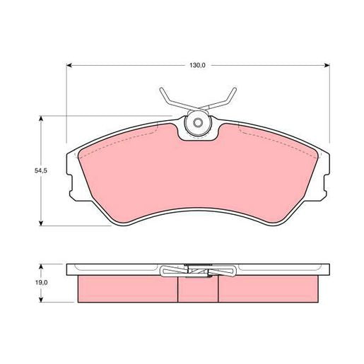 TRW Cotec Brake Pad Set GDB862