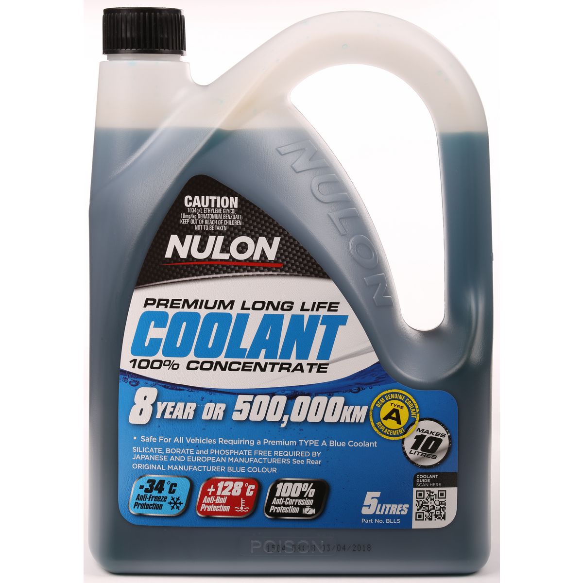 Nulon Blue Long Life Concentrate Coolant 5L BLL5