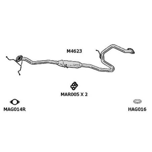 Motoline Exhaust Muffler M4623