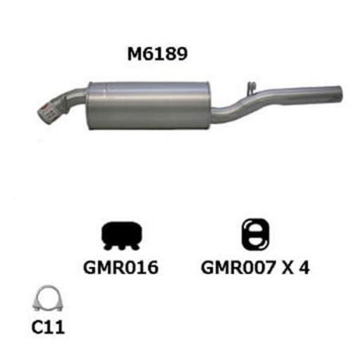 Redback Exhaust Muffler M6189
