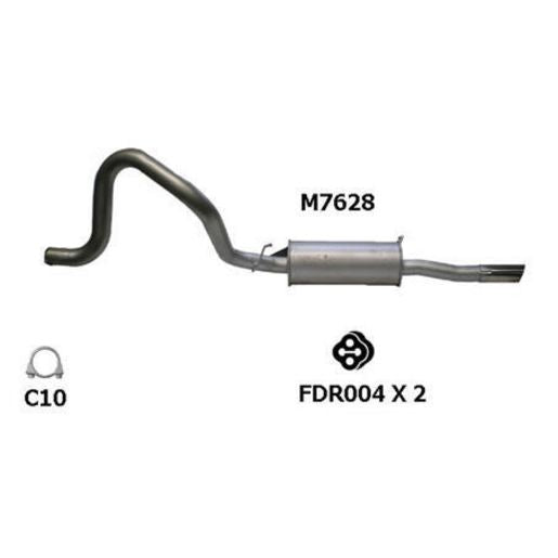 Redback Exhaust Muffler M7628
