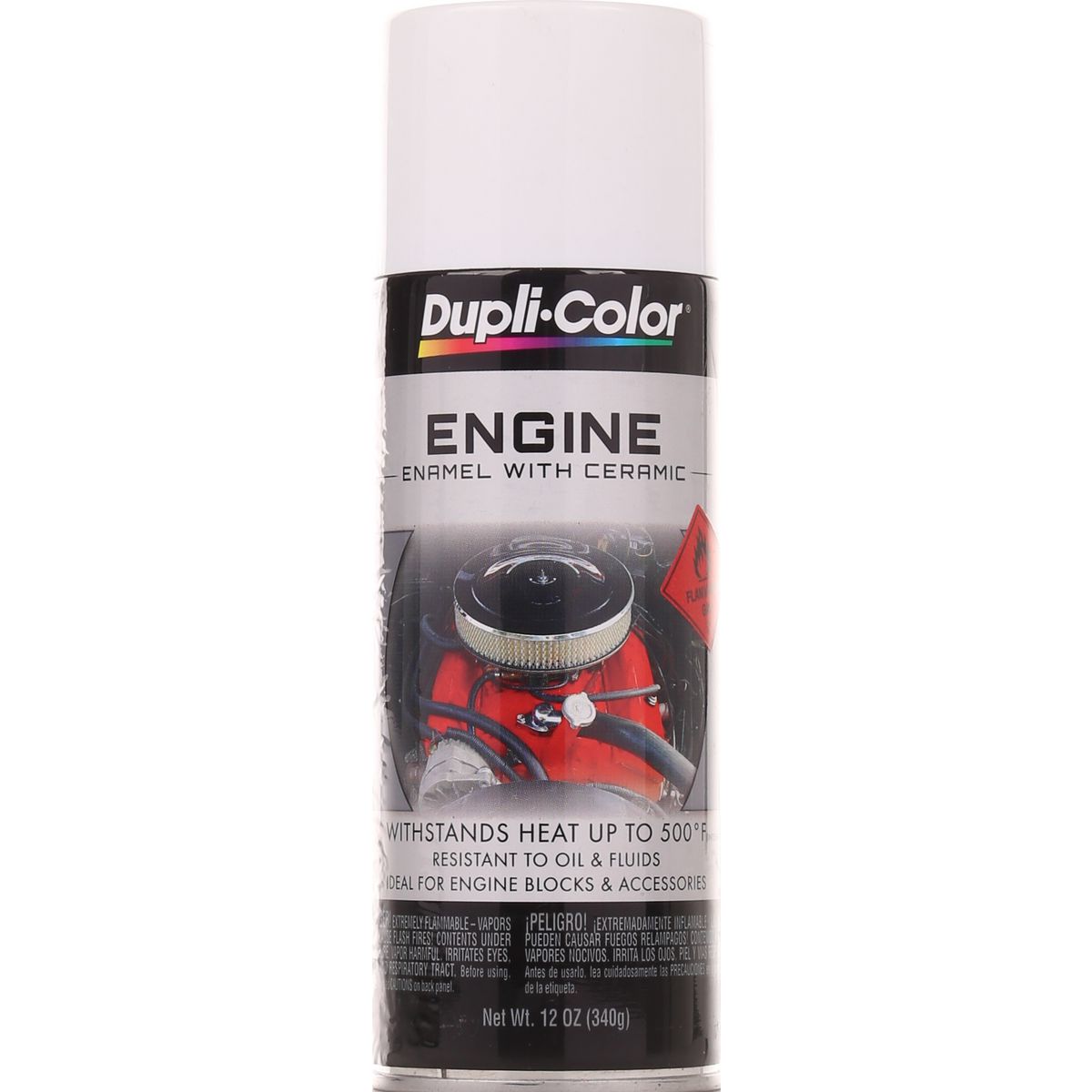 Dupli-Color Aerosol Spray Engine Enamel Universal White 340g DE1602