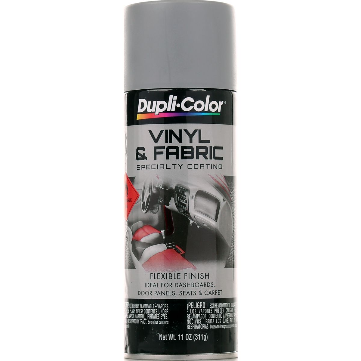 Dupli-Color Vinyl & Fabric Aerosol Spray Paint Medium Grey 311g HVP109
